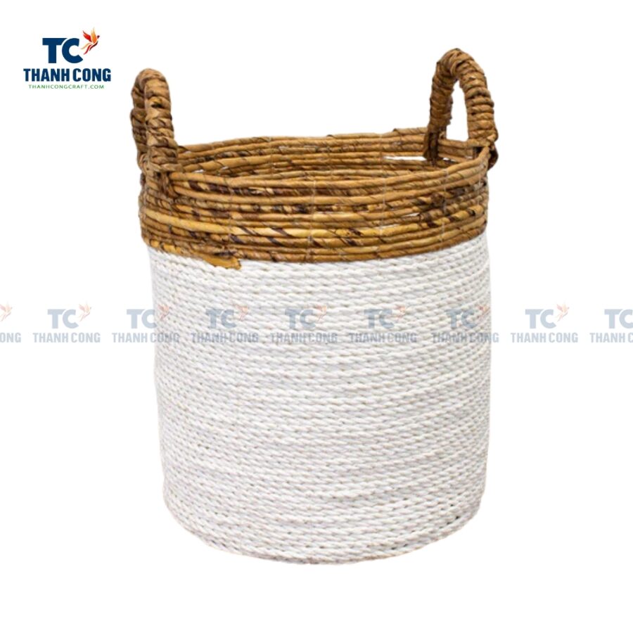 White Seagrass Basket (TCSB-24209)