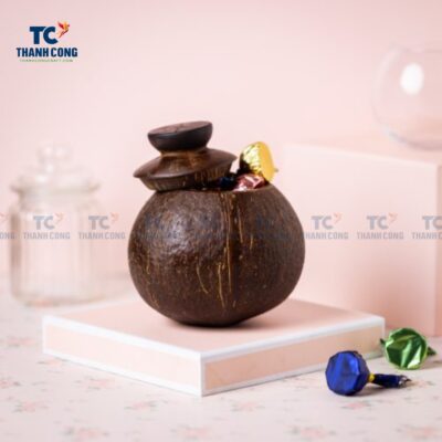 Brown Coconut Shell Container (TCCP-24044)
