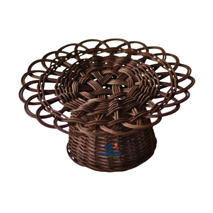 Brown Wicker Cake Stand (TCRCS-8998)