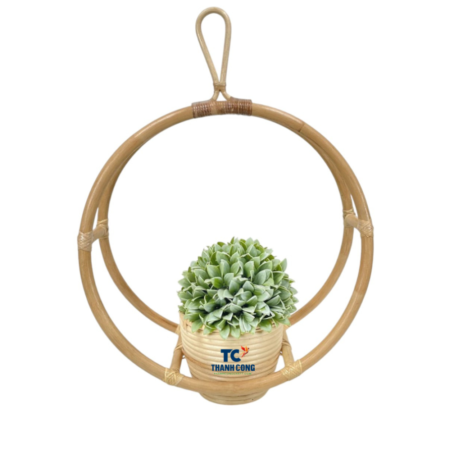 Circular Wicker Plant Hang (TCRPB-8985)