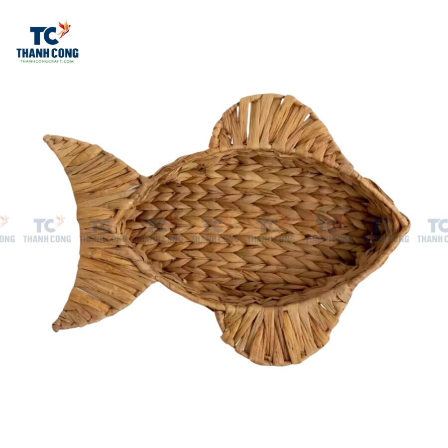 Fish Shaped Water Hyacinth Tray (TCKIT-24455)