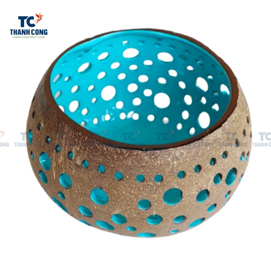 Lacquer Coconut Candle Holder (TCCP-24054)