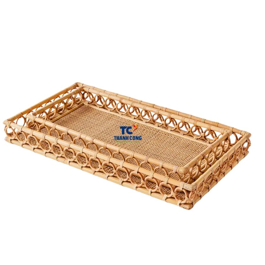 Large Rectangular Wicker Tray (TCRTR-8989)