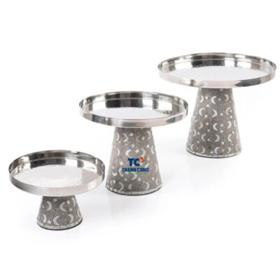 Mother Of Pearl Inlay Cake Stand For Home (TCMCS-8997)