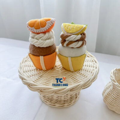 Natural Rattan Cake Stand (TCRCS-8994)