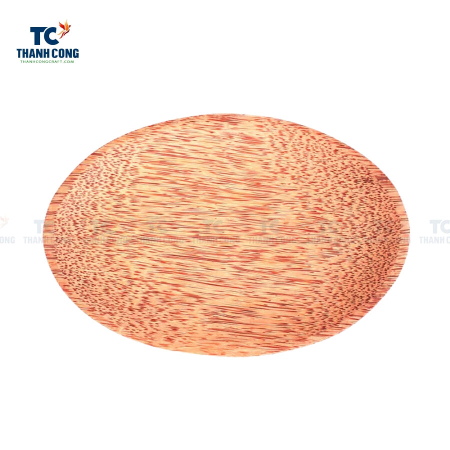 Oval Coconut Wood Plate, wholesale