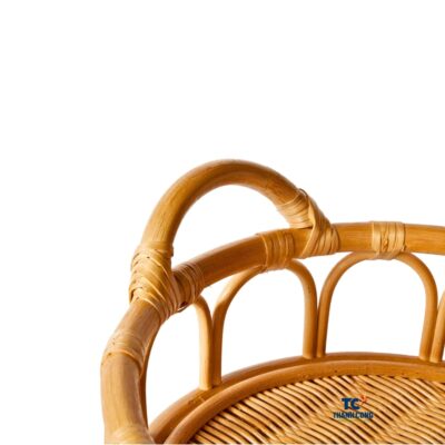 Oval Rattan Tray With Handles (TCRTR-8985)