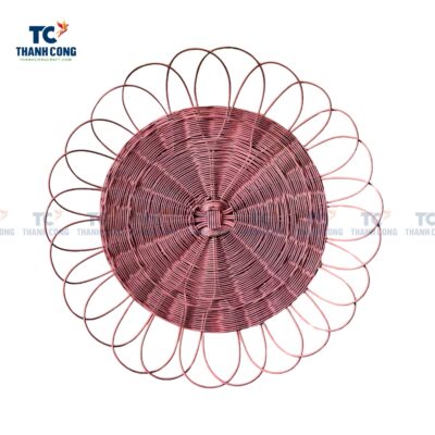 Pink Rattan Flower Placemat - TCRPL 8993