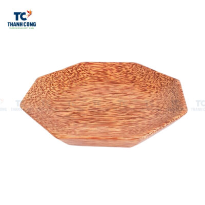 Polygon Coconut Wood Plate