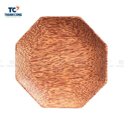 Polygon Coconut Wood Plate