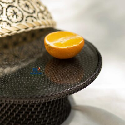 Rattan Cake Stand With Lid Bamboo (TCRCS-8977)