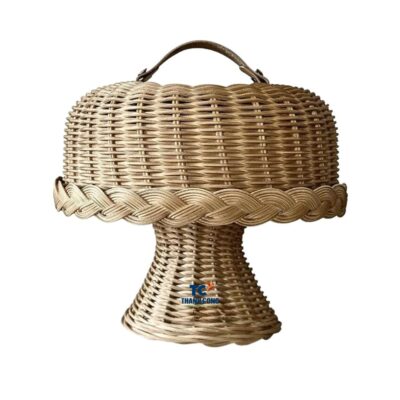 Rattan Cake Stand With Lid (TCRCS-8997)