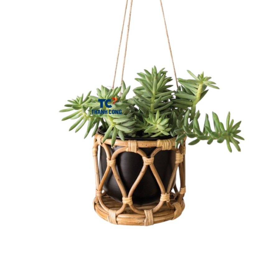 Rattan Hanging Planter Stand For Garden (TCRPB-8982)