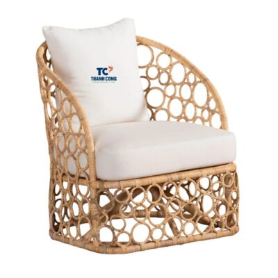 Rattan Lounge Chair With Cushion (TCRCH-8952)