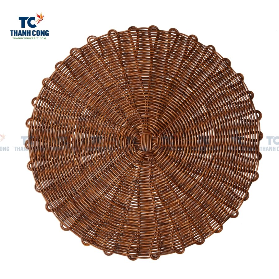 Rattan Placemat Round Brown (TCRPL-8996)