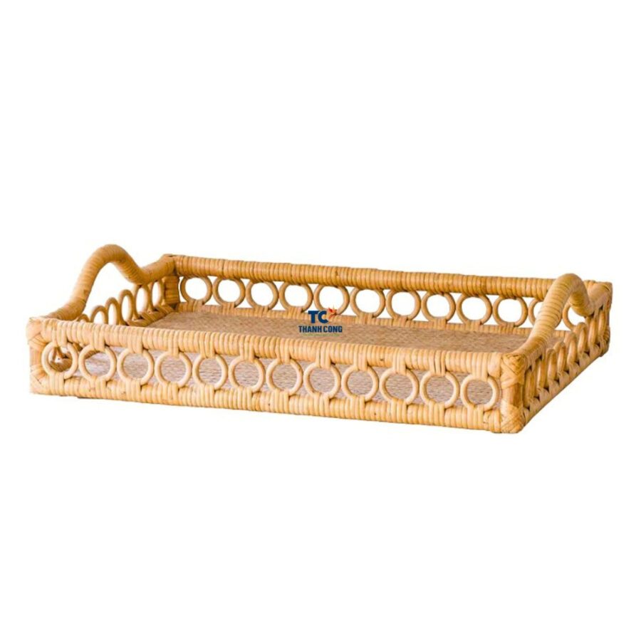 Rattan Serving Tray Rectangle (TCRTR-8980)