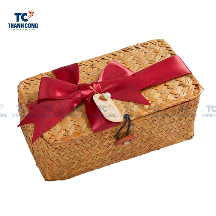 Rectangular Woven Bamboo Box (TCHD-24504)