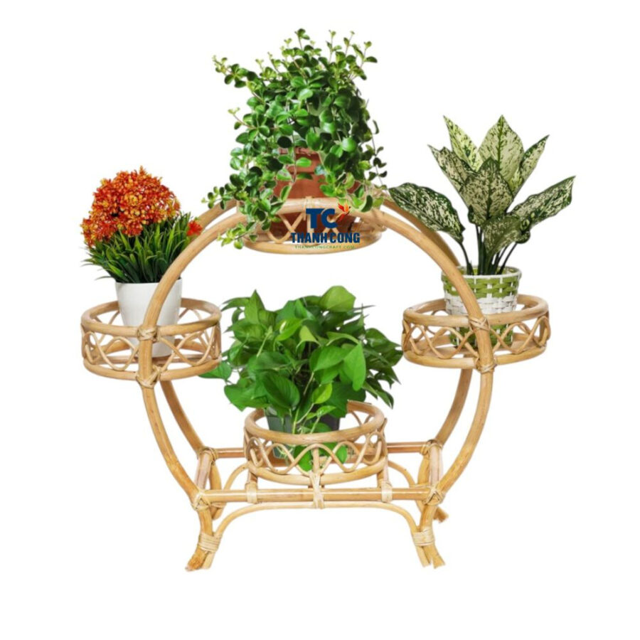 Retro Rattan Planter (TCRPB-8984)