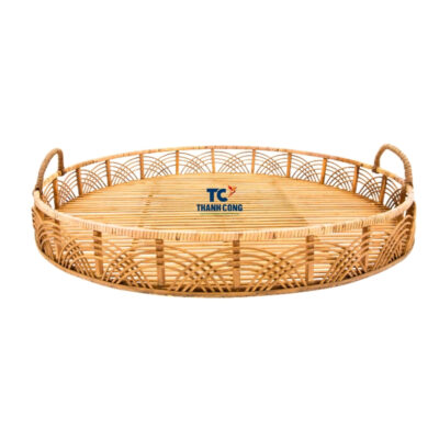 Round Cane Tray Table (TCRTR-8987)