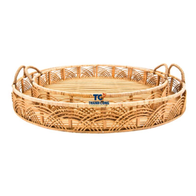 Round Cane Tray Table (TCRTR-8987)