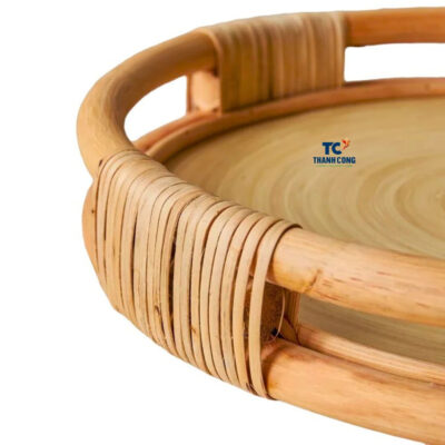 Round Rattan Food Tray (TCRTR-8978)