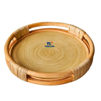 Round Rattan Food Tray (TCRTR-8978)