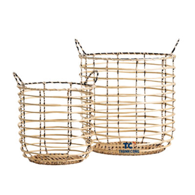 Round Rattan Laundry Basket, wholesale