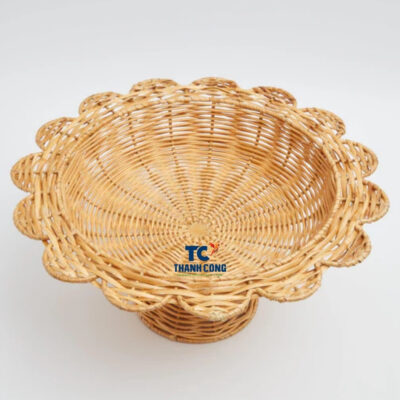 Scallop Rattan Cake Stand (TCRCS-8996)