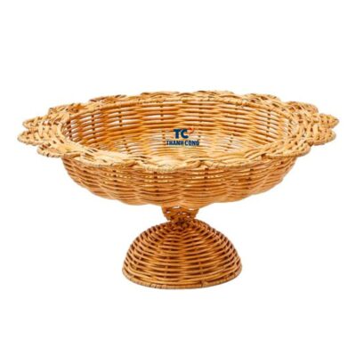 Scallop Rattan Cake Stand (TCRCS-8996)