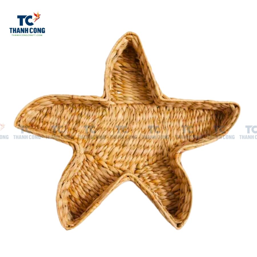 Star Shape Water Hyacinth Tray (TCKIT-24456)