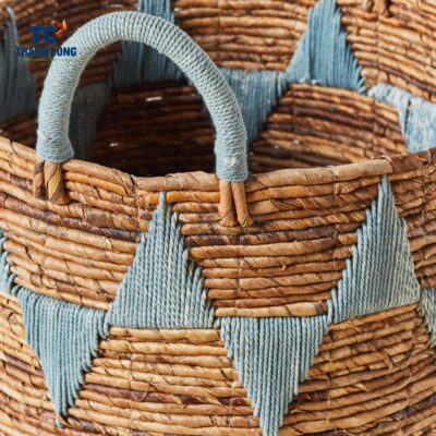 Water Hyacinth Large Basket (TCSB-24238)