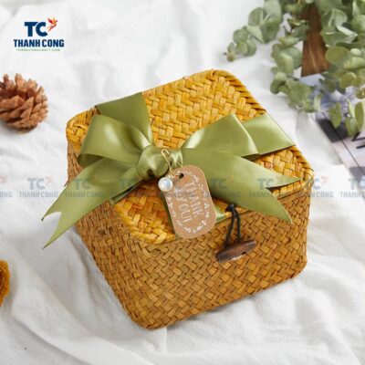 Weaving Natural Bamboo Gifts Box (TCHD-24507)