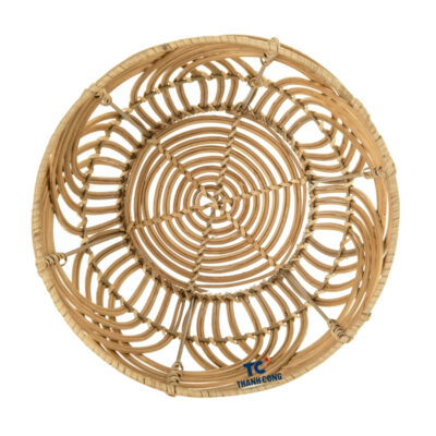 Woven Arc Rattan Basket
