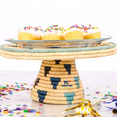 Woven Corn Fiber Cake Stand (TCCCS-9001)