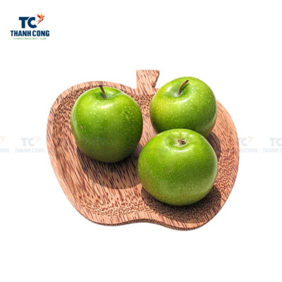 apple coconut wood plate, wholesale