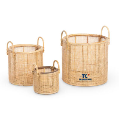 cane webbing rattan basket, wholesale