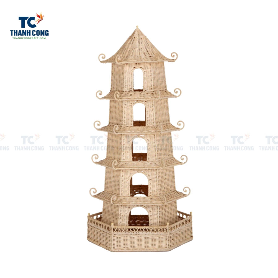 Decorative Woven Rattan Pagoda