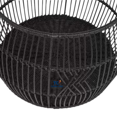 large black rattan basket, wholesale