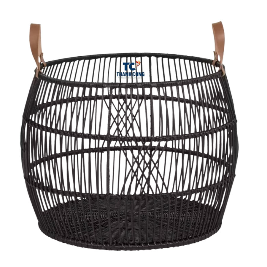 large black rattan basket, wholesale