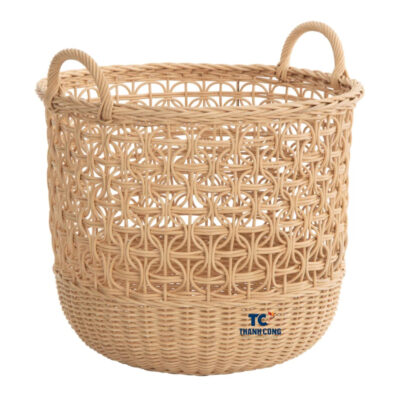 Natural Rattan Basket with Handles, wholesale