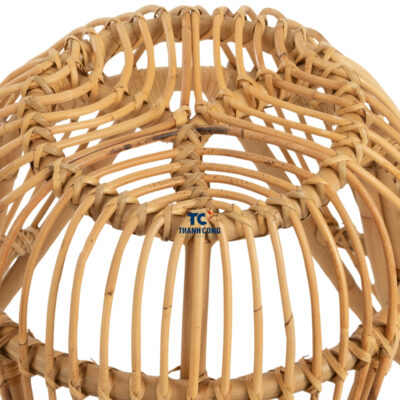 natural rattan side table