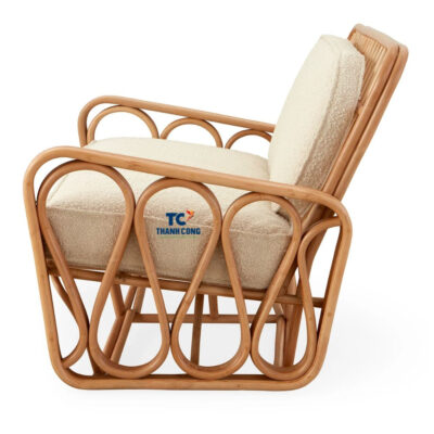 Nolie Rattan Lounge Chair (TCRCH-8993)