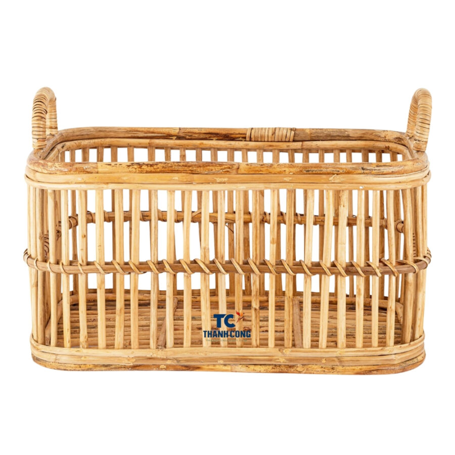 rectangular rattan laundry basket, wholesale