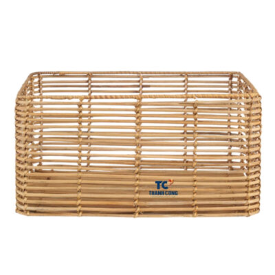 rectangular rattan storage basket, wholesale