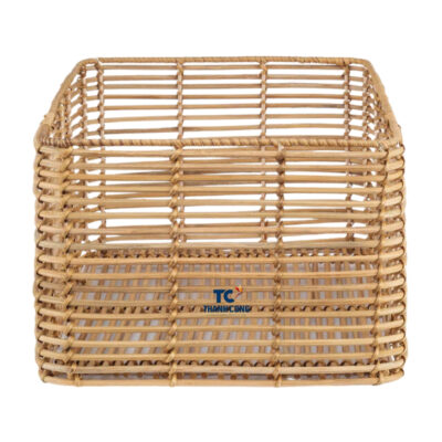 rectangular rattan storage basket, wholesale