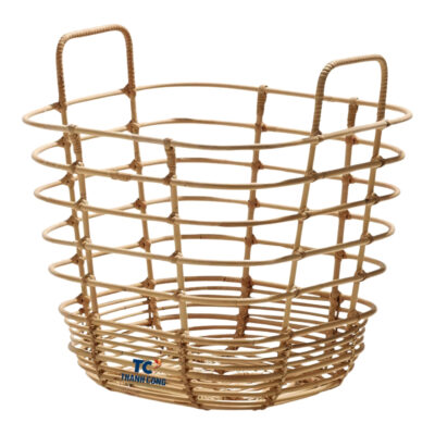 rattan basket with handle, wholesale