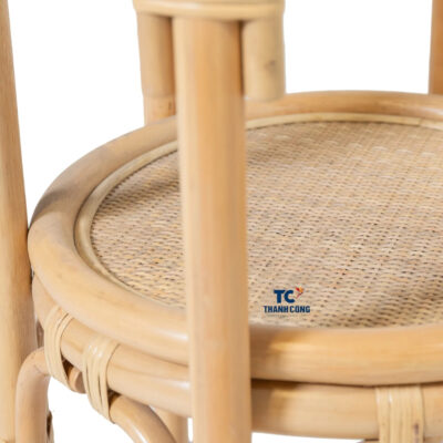 rattan side coffee table with glass top, wholesale