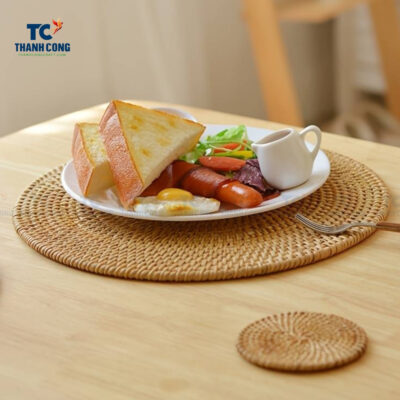 rattan table mats and coasters, wholesale