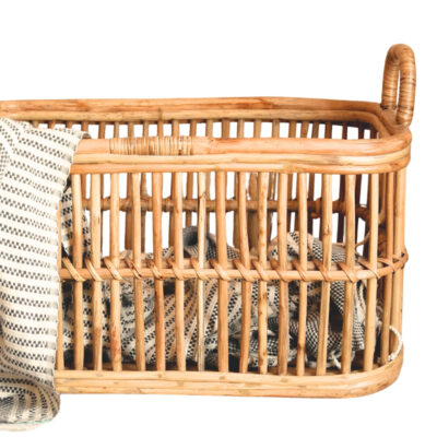 rectangular rattan laundry basket, wholesale