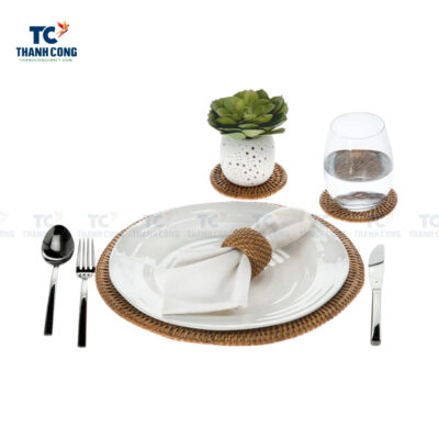 Round Rattan Charger Plate